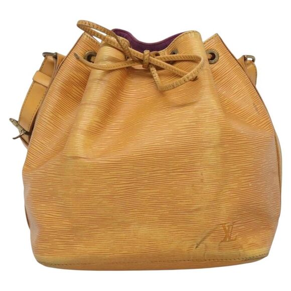 Louis Vuitton Petit Noé Yellow Leather Shoulder Bag (Pre-Owned) - Picture 1 of 16